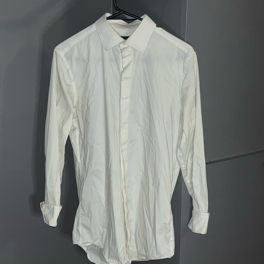 Alfani Crisp White Dress Shirt for Men